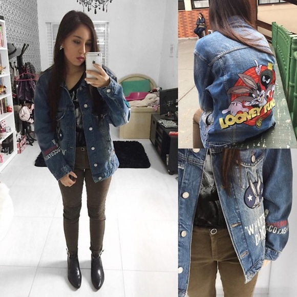 zara looney tunes jacket
